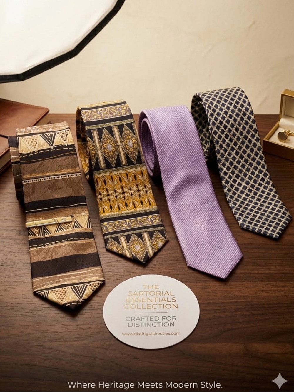 4 Men's Silk Ties- Kenneth Cole and made in Italy